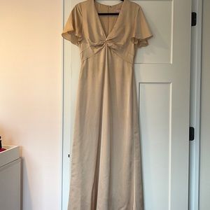 Show me your mumu Rome twist champagne gown